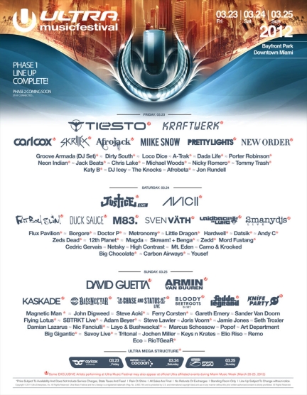 Ultra Music Festival называет имена Ultra Music Festival называет имена